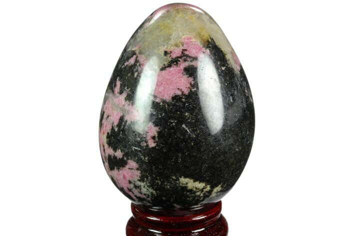 Polished Rhodonite Egg - Madagascar #124121
